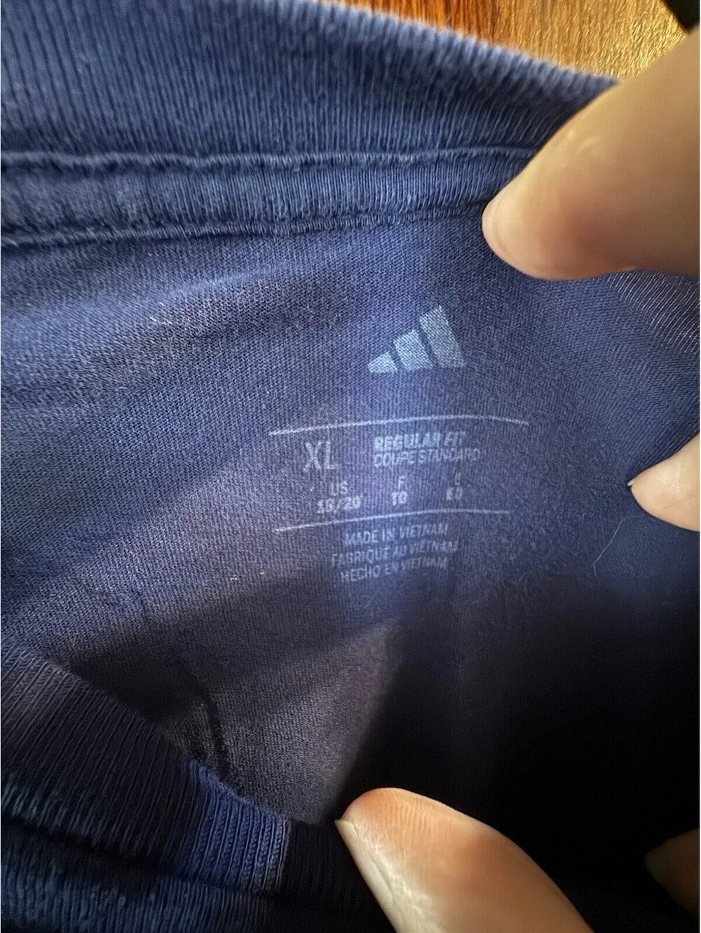 Adidas Boys XL 18/20 Surreal Space Sports Graphic T Shirt Navy Blue